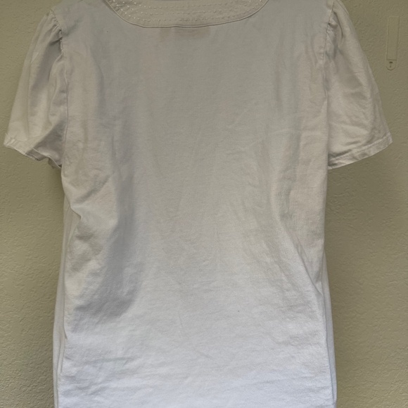 Rafaella XL white v-neck tshirt - Picture 3 of 5